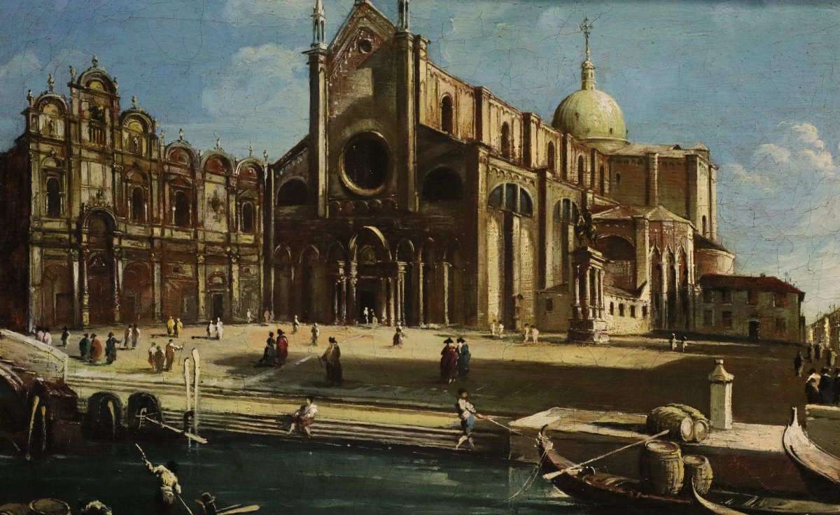 Campo Santi Giovanni e Paolo, Suiveur de Francesco Guardi (Venise, 1712 - 1793)-photo-7
