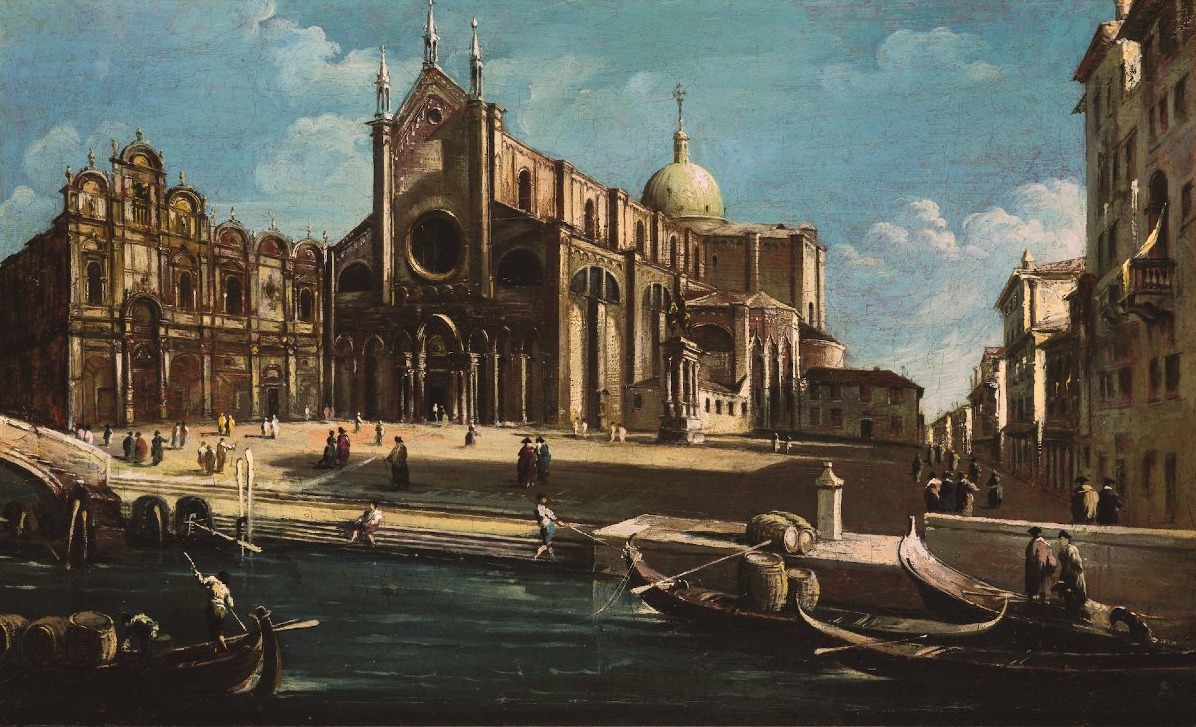 Campo Santi Giovanni e Paolo, Suiveur de Francesco Guardi (Venise, 1712 - 1793)