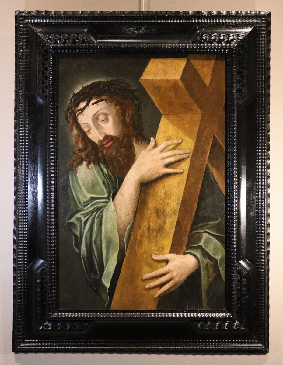 Christ portant la croix, Michael Coxie (Malines, 1499 – Malines, 1592) Atelier de -photo-2