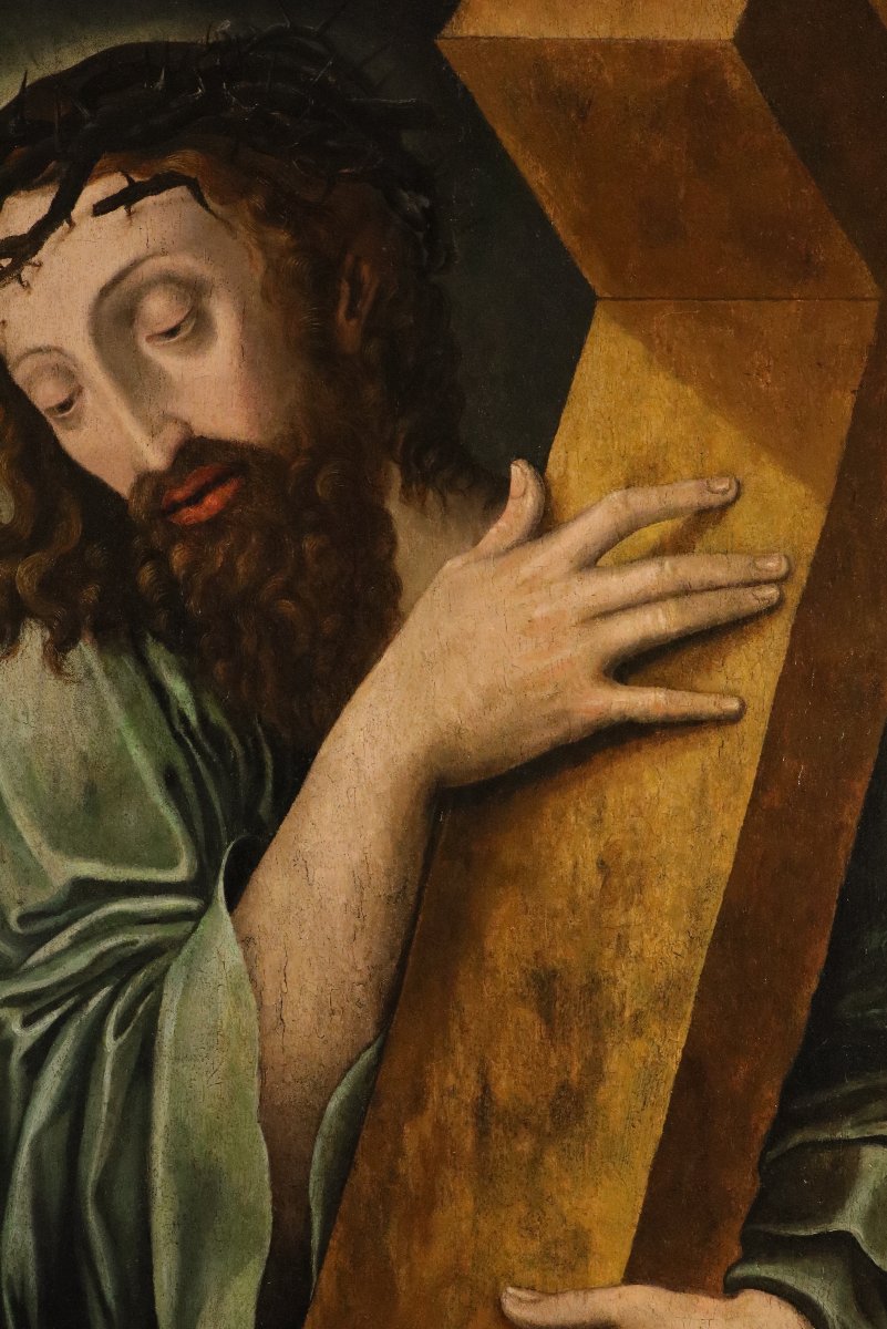 Christ portant la croix, Michael Coxie (Malines, 1499 – Malines, 1592) Atelier de -photo-4