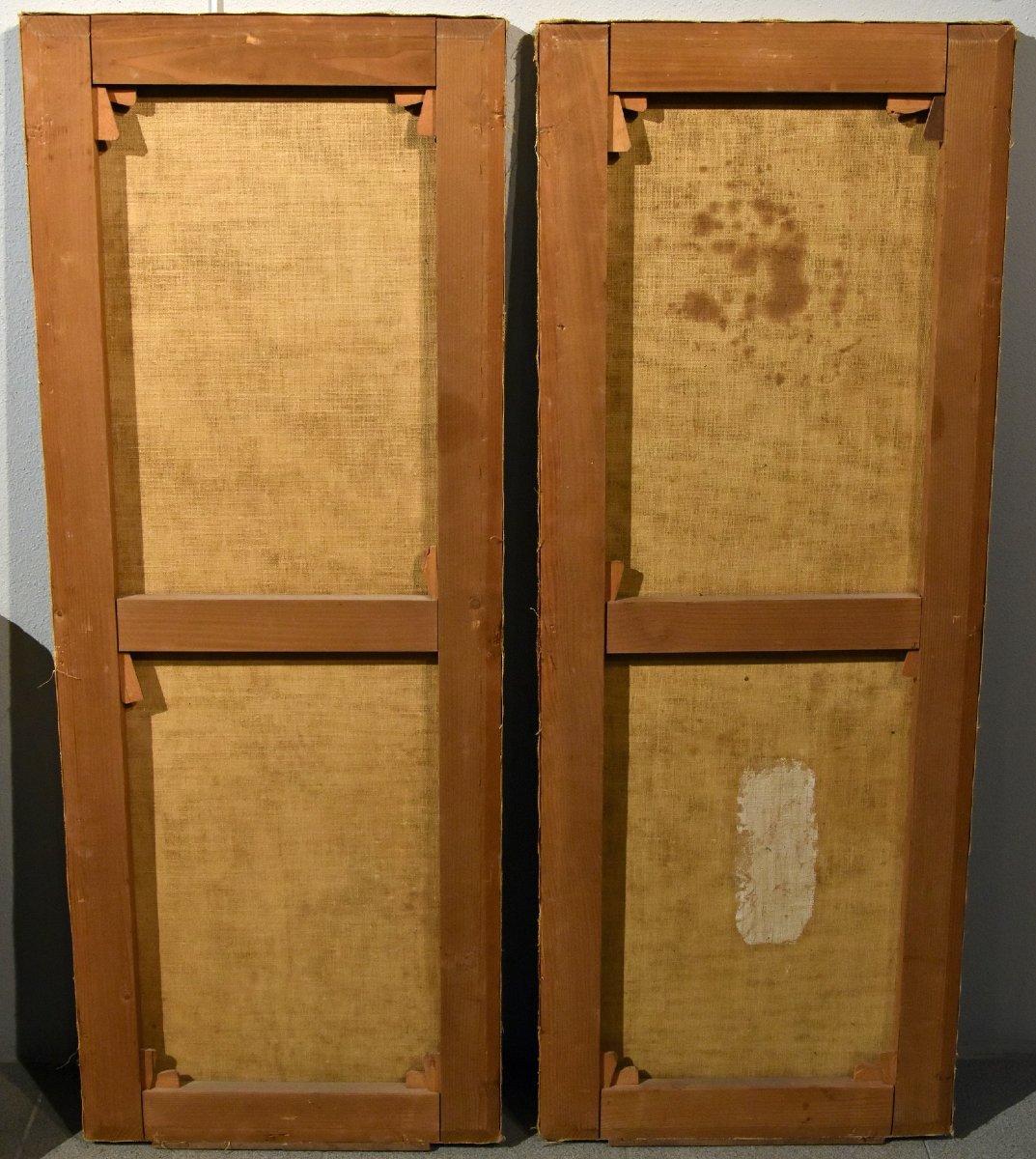 Pair Of Paintings: “the Bandits’ Attack” And “after The Attack,” By Giuseppe Zais -photo-8