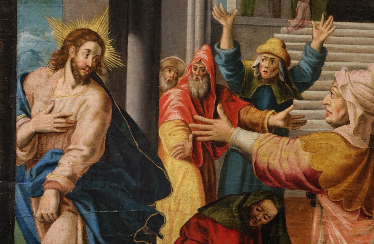 Christ chassé du Temple de Jérusalem, Maarten de Vos (Anvers, 1532 - 1603) atelier-photo-3