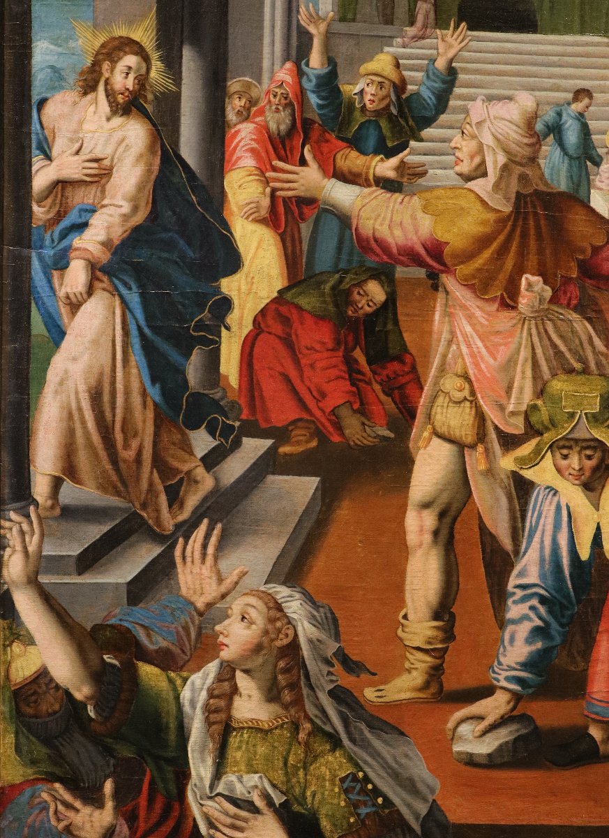 Christ chassé du Temple de Jérusalem, Maarten de Vos (Anvers, 1532 - 1603) atelier-photo-3