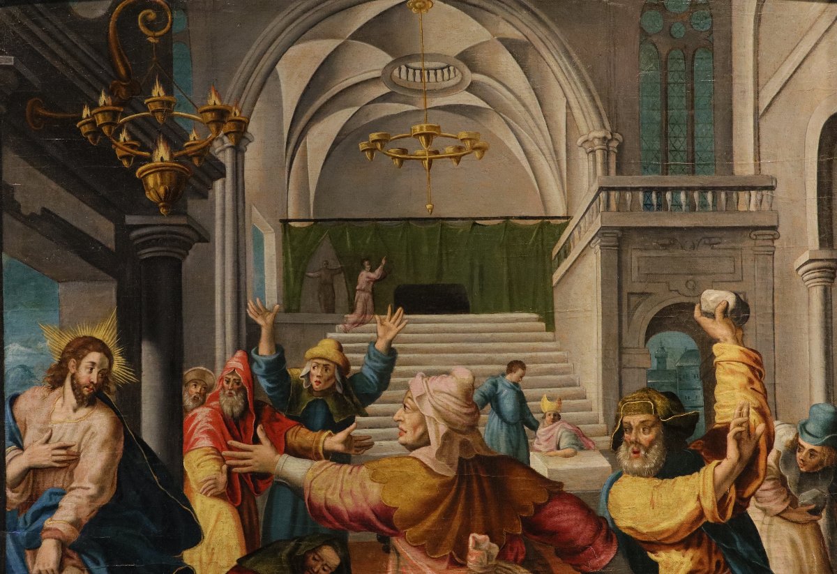 Christ chassé du Temple de Jérusalem, Maarten de Vos (Anvers, 1532 - 1603) atelier-photo-5
