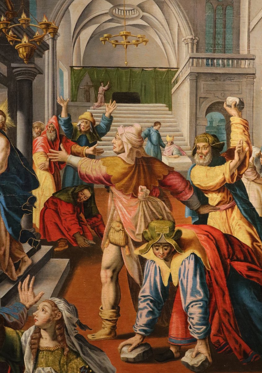 Christ chassé du Temple de Jérusalem, Maarten de Vos (Anvers, 1532 - 1603) atelier-photo-6