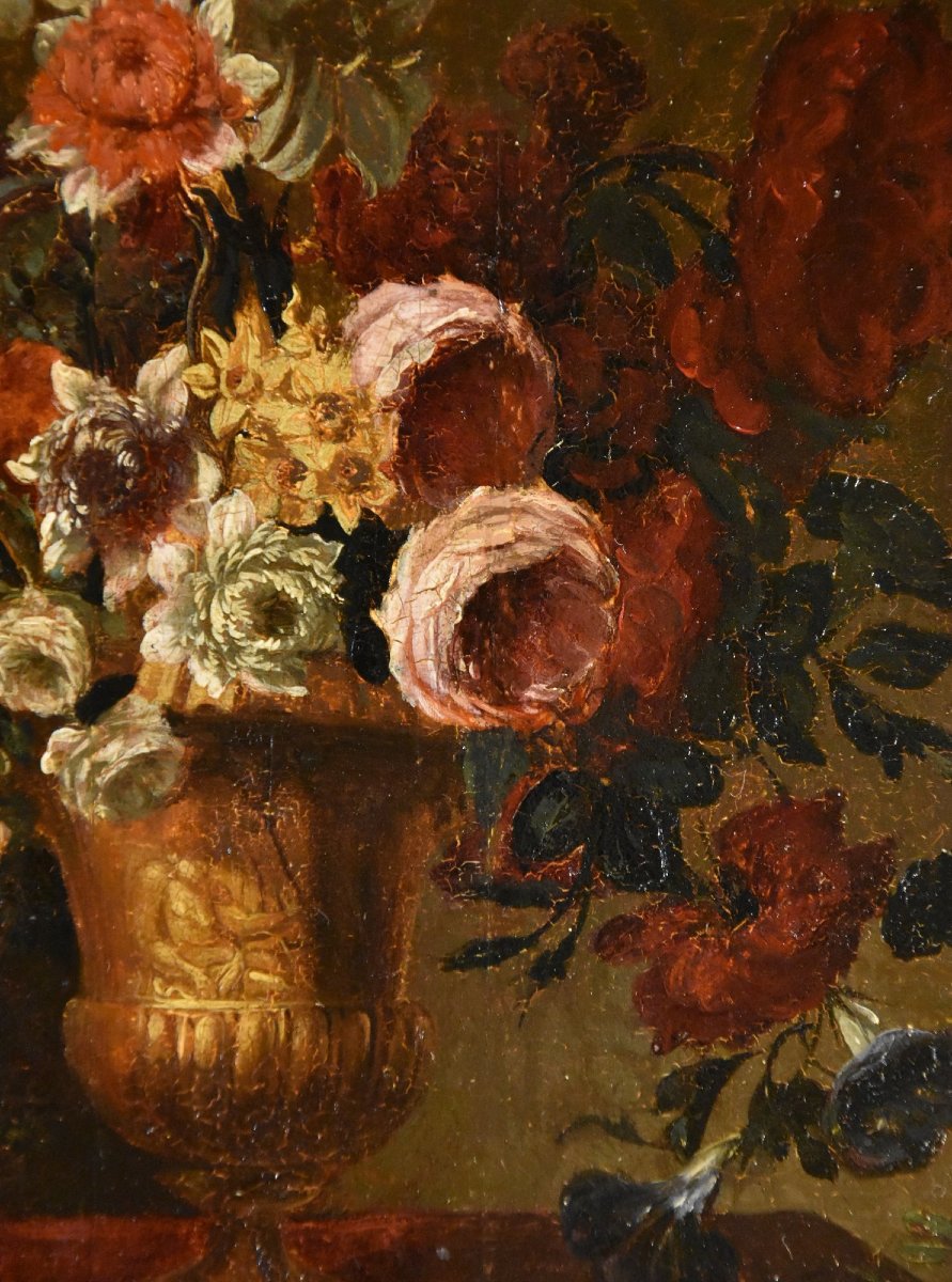 Still Life With Flowers, 17th-century Flemish School-photo-3