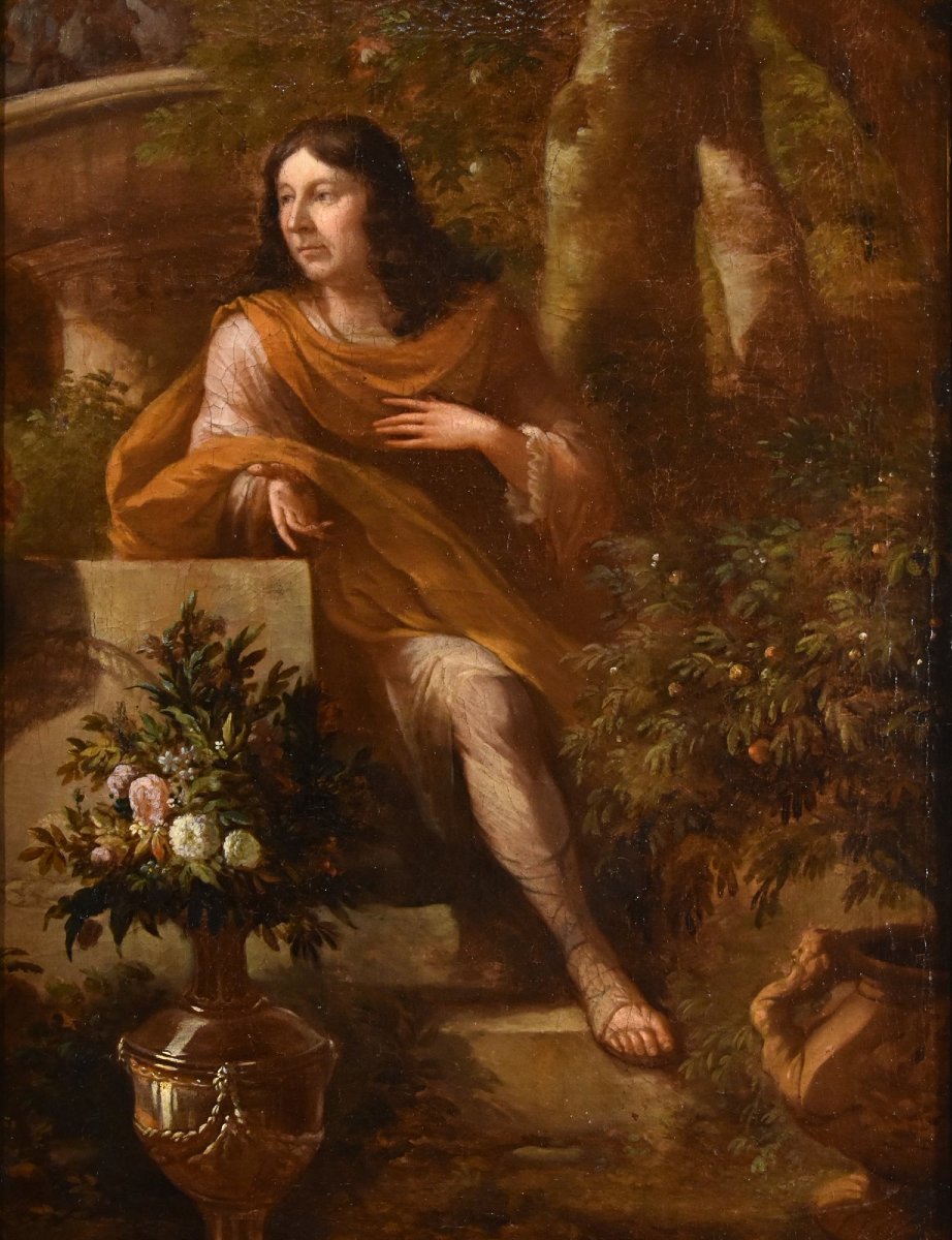 Portrait d'Un Gentleman Dans Un Jardin, Godfrey Kneller (Lübeck 1646 - Londres 1723) Cercle-photo-2
