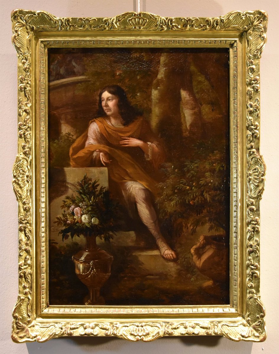 Portrait d'Un Gentleman Dans Un Jardin, Godfrey Kneller (Lübeck 1646 - Londres 1723) Cercle