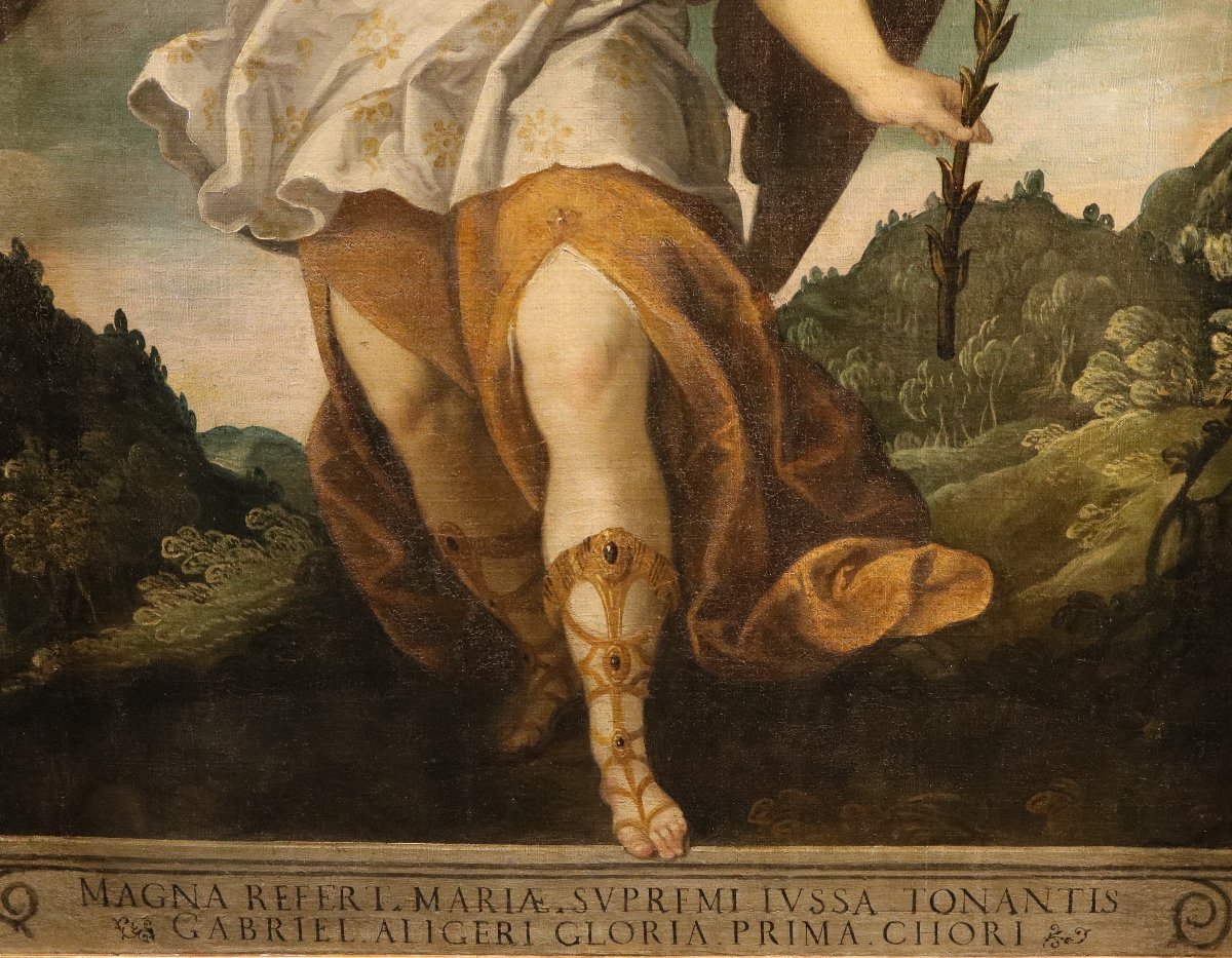 L'ange annonciateur, Bartolomé Román (Montoro, vers 1587 – Madrid, 1647)-photo-1