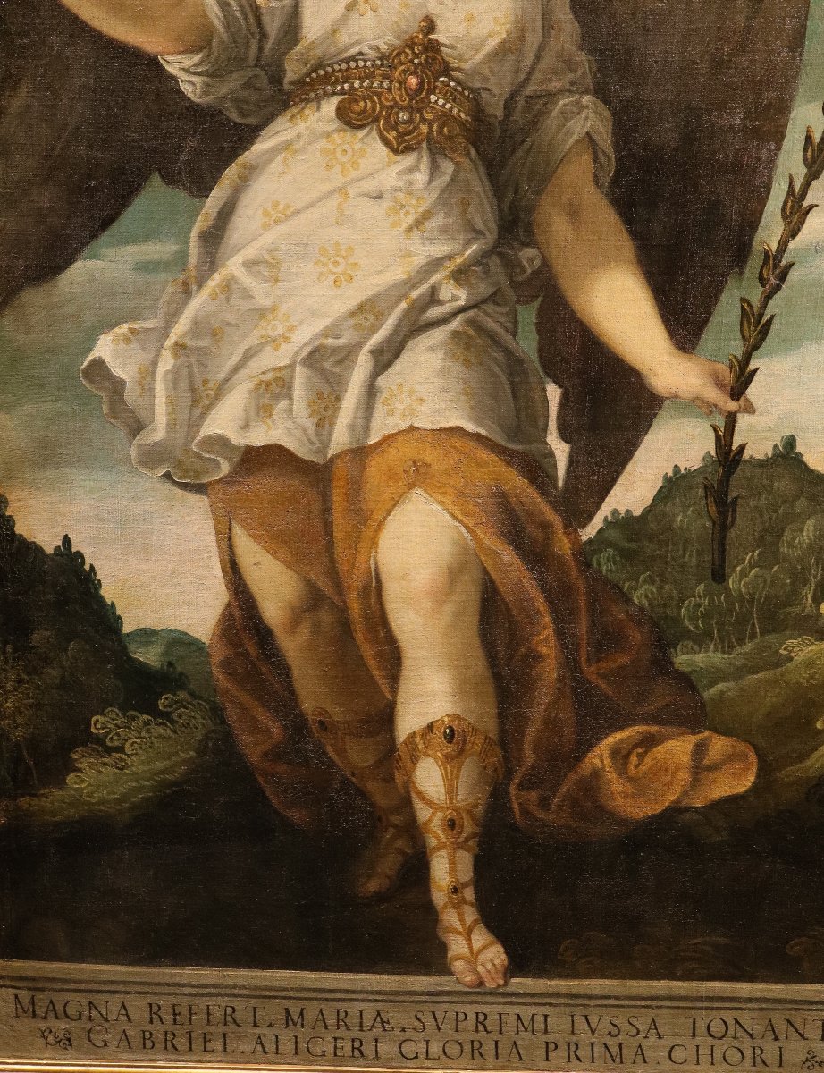 L'ange annonciateur, Bartolomé Román (Montoro, vers 1587 – Madrid, 1647)-photo-7