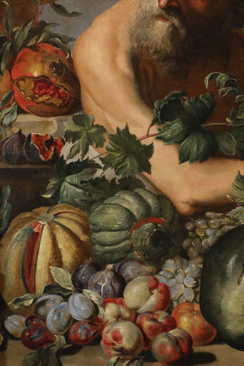 Portrait du philosophe grec Diogène, Atelier d’Abraham Brueghel (Anvers, 1631 – Naples, 1690)-photo-5