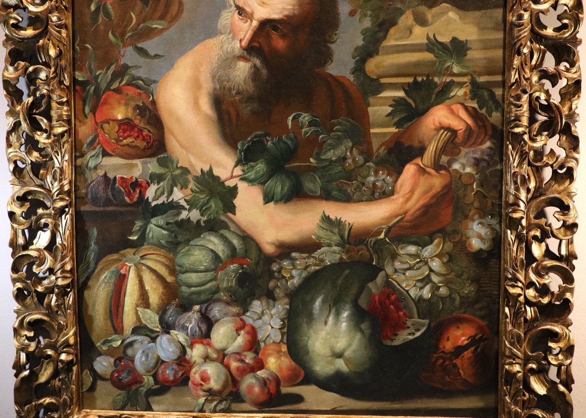 Portrait du philosophe grec Diogène, Atelier d’Abraham Brueghel (Anvers, 1631 – Naples, 1690)-photo-6