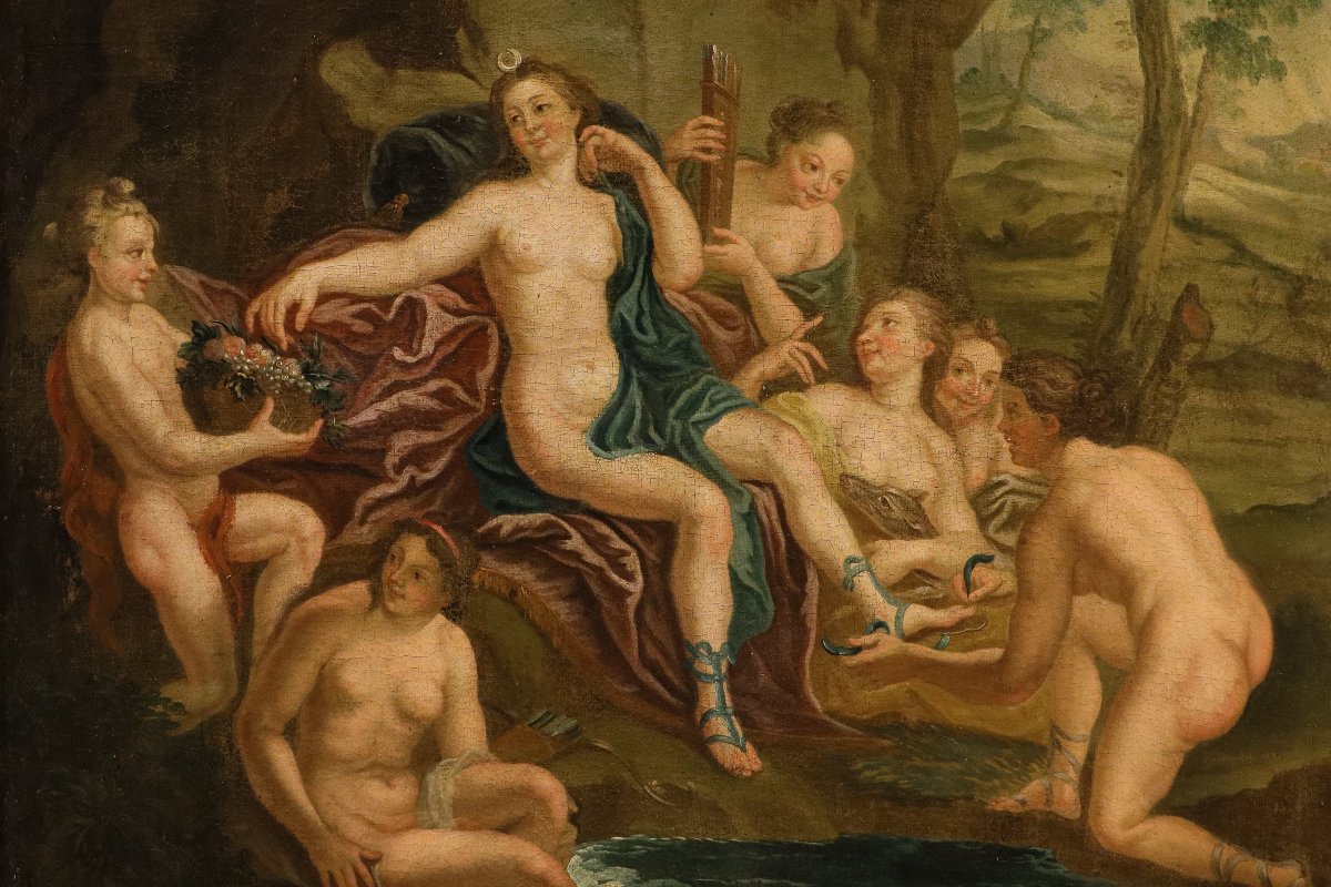 Diana Bathing With The Nymphs, By Antoine Coypel (paris, 1661–1722) Circle-photo-3