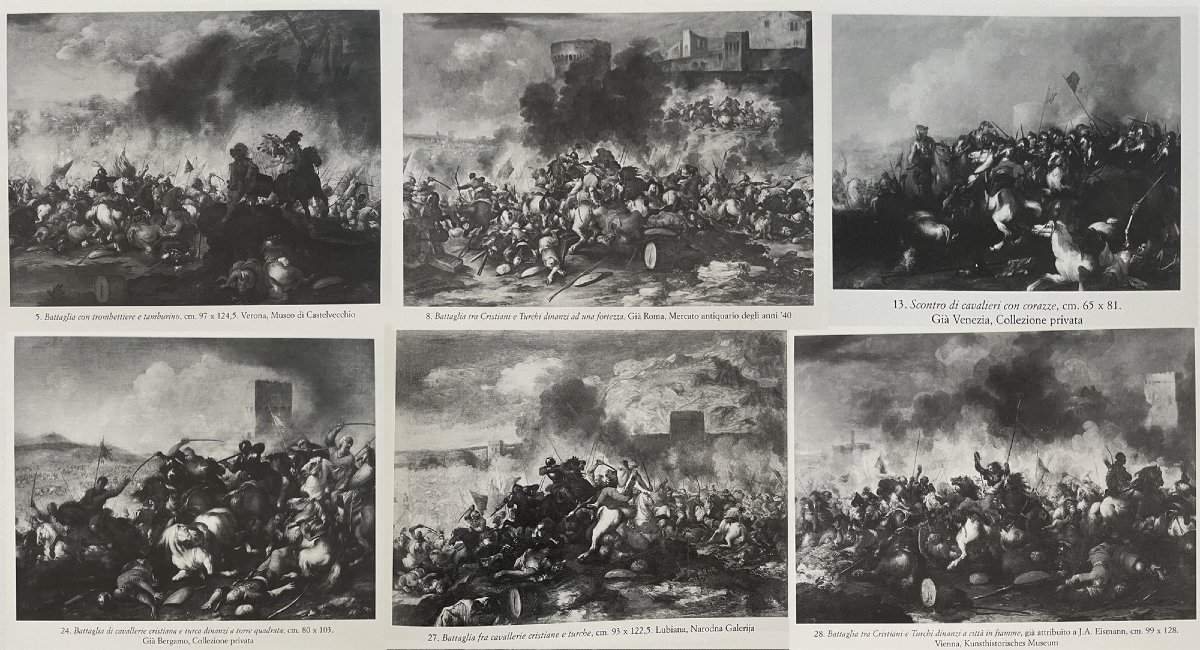 Battle Between Cavalries, Antonio Calza (verona, 1653 – Verona, 1725)-photo-6