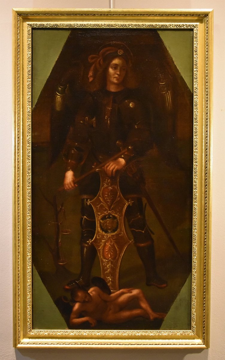 Saint Michel Archange, Peintre Lombard Du 17e Siècle 