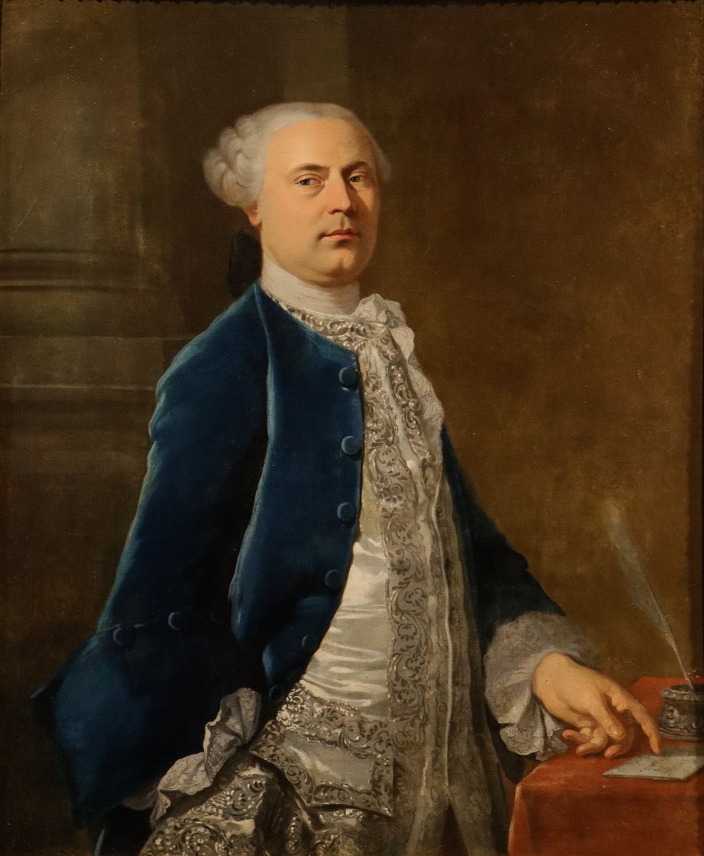 Portrait d'un gentilhomme, Jean-Baptiste van Loo (Aix-en-Provence, 1684 - 1745) entourage-photo-2