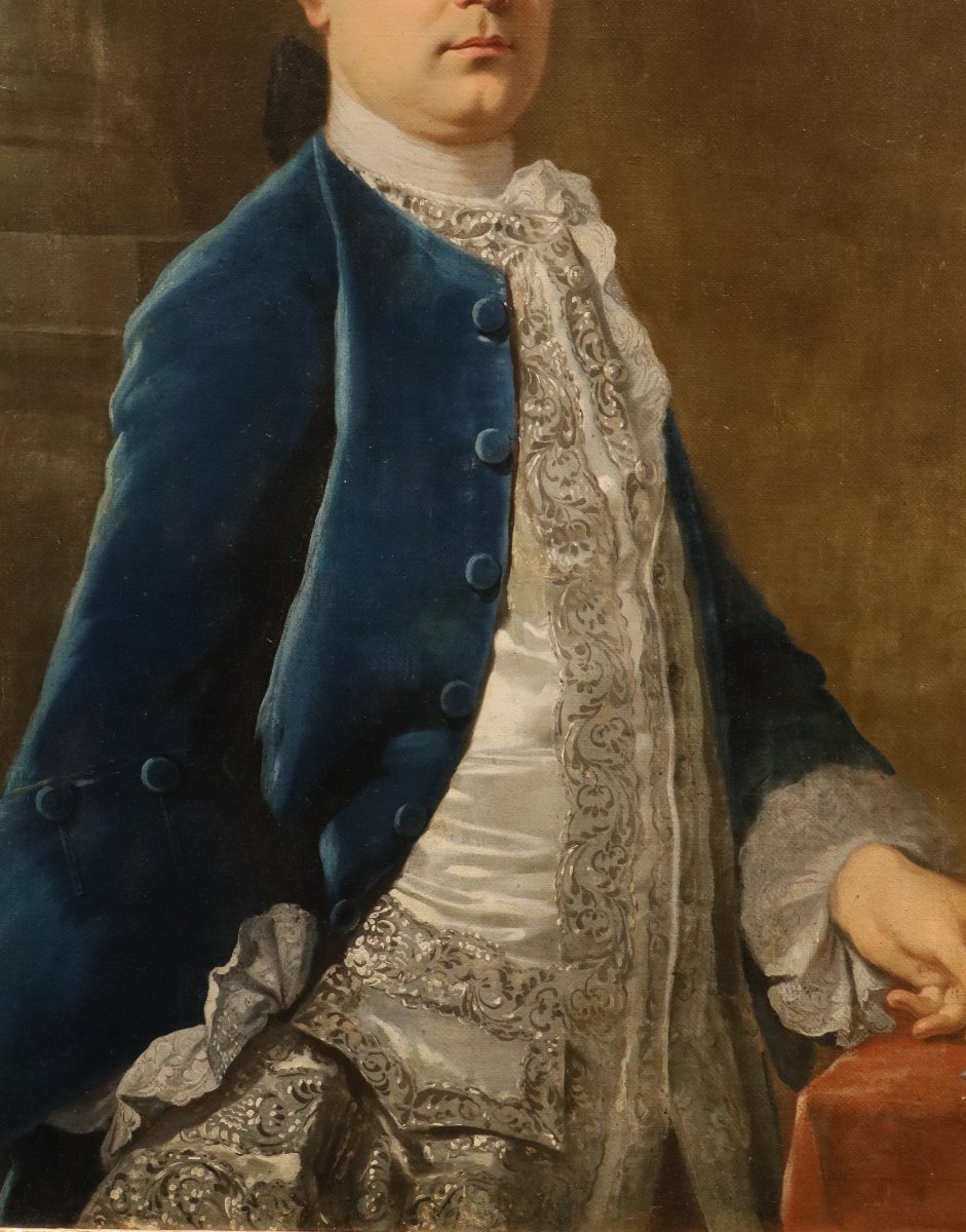 Portrait d'un gentilhomme, Jean-Baptiste van Loo (Aix-en-Provence, 1684 - 1745) entourage-photo-5