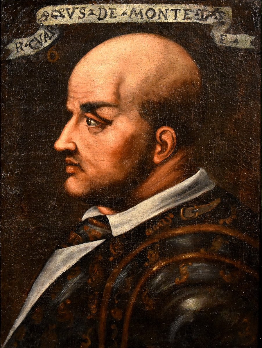 Peintre Toscan XVIe Siècle, Portrait De Niccolò Orsini, Comte De Pitigliano (1442-1510)-photo-2