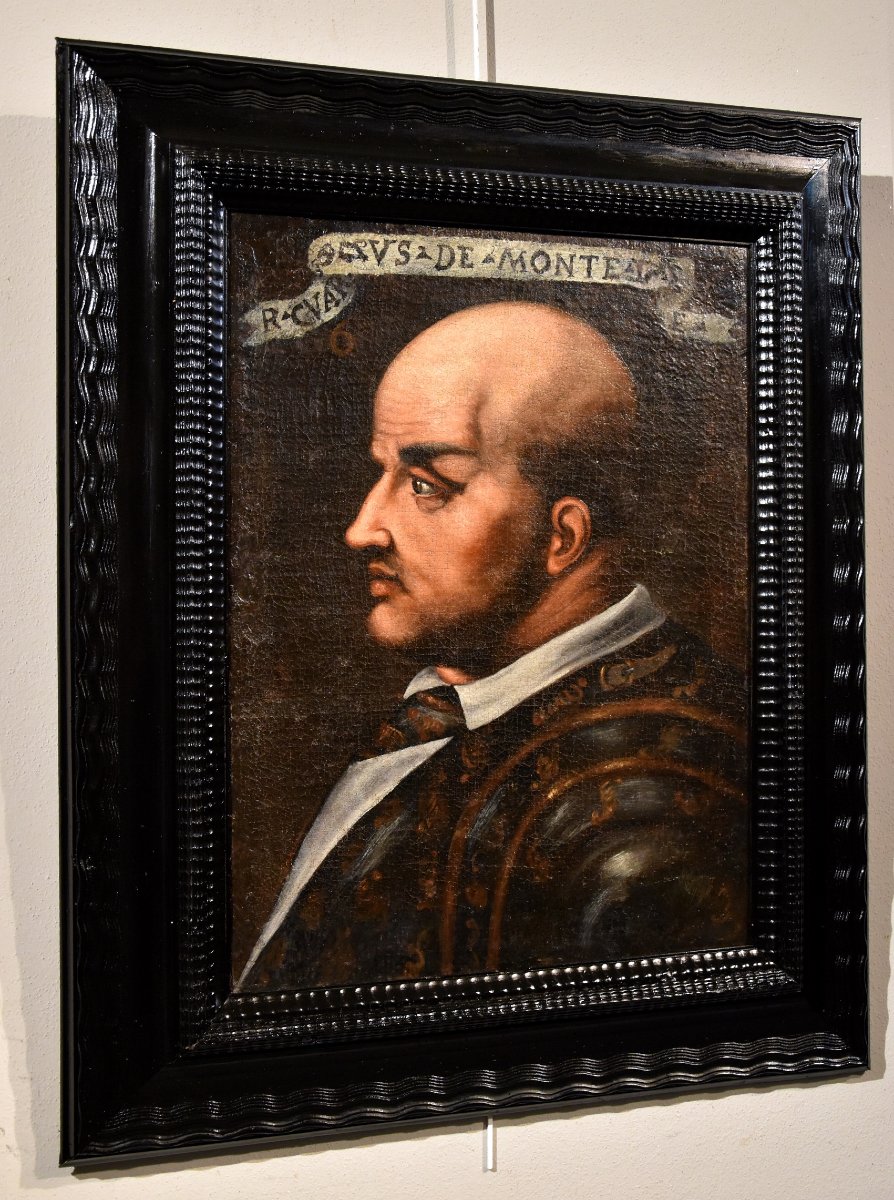 Peintre Toscan XVIe Siècle, Portrait De Niccolò Orsini, Comte De Pitigliano (1442-1510)-photo-2