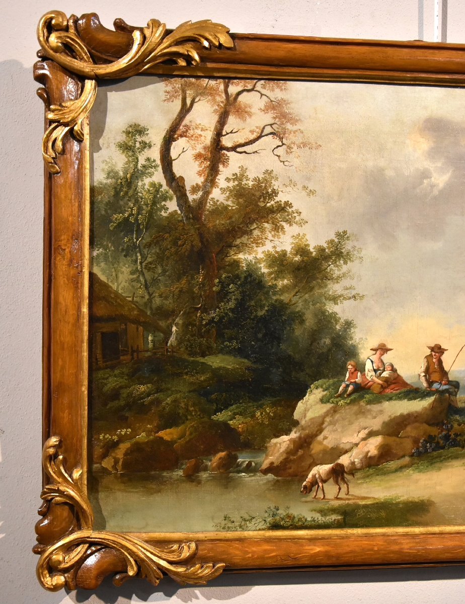 Landscape With A River And Shepherds At Rest, Francesco Zuccarelli (1702–1788), Circle Of-photo-1