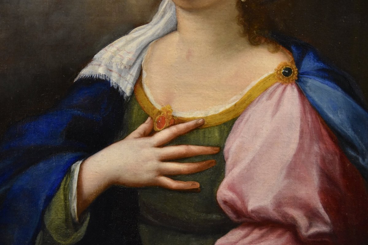 Sainte Cécile Et Deux Angelots, Lucas De La Haye Dit Luca Fiammingo (Nivelles 1612 -Rome 1682) -photo-2
