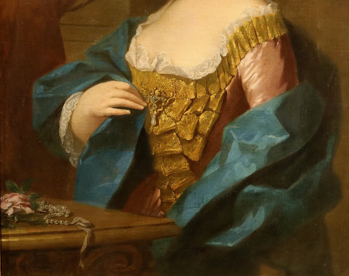 Portrait d'une dame, Jean-Baptiste van Loo (Aix-en-Provence, 1684 - 1745) entourage-photo-5