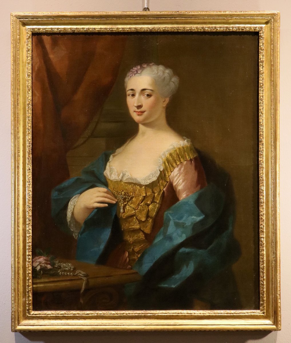 Portrait d'une dame, Jean-Baptiste van Loo (Aix-en-Provence, 1684 - 1745) entourage