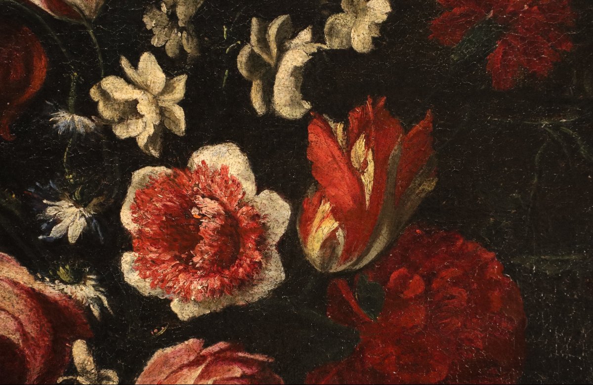 Nature morte avec vase de fleurs, Giovanni Stanchi (Rome, 1608 - 1675) Atelier-photo-5