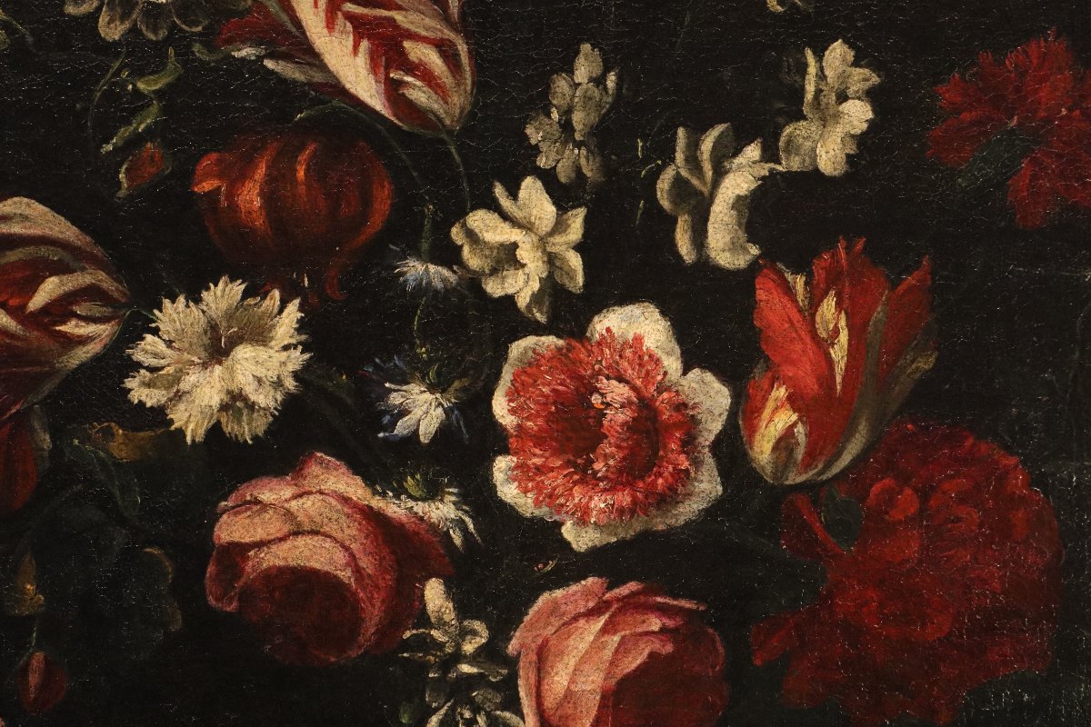 Nature morte avec vase de fleurs, Giovanni Stanchi (Rome, 1608 - 1675) Atelier-photo-6