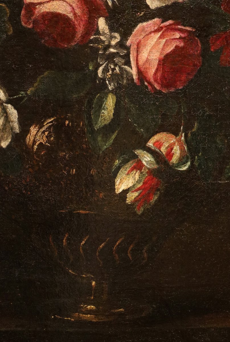 Nature morte avec vase de fleurs, Giovanni Stanchi (Rome, 1608 - 1675) Atelier-photo-7