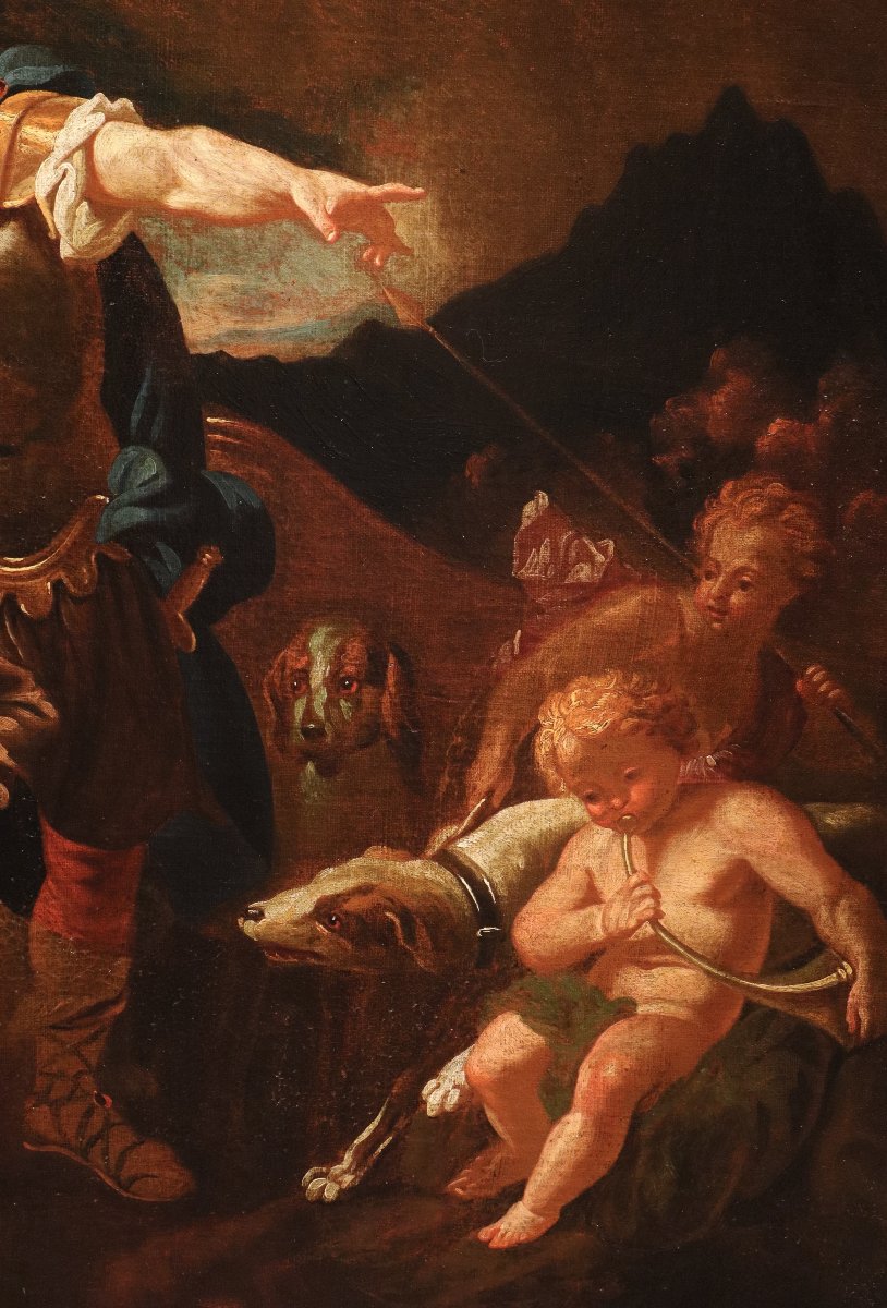 Venus And Adonis, Corrado Giaquinto (naples, 1703 – Naples, 1765)-photo-3