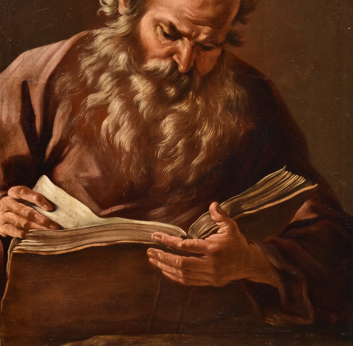 Portrait du philosophe Héraclite, Giovanni Battista Beinaschi (Fossano 1634 - Naples 1688)-photo-3