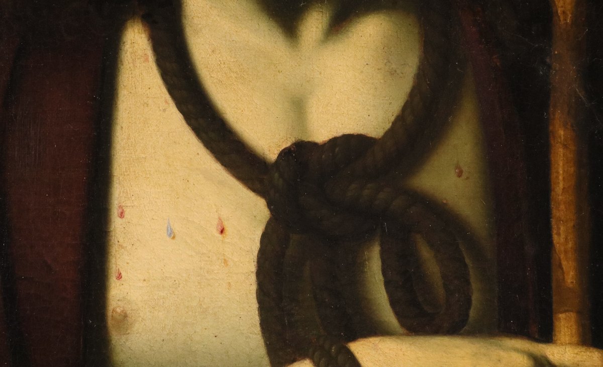 Ecce Homo, Andrea Solario (Milan, vers 1470 – Milan, 1524) suiveur de-photo-3