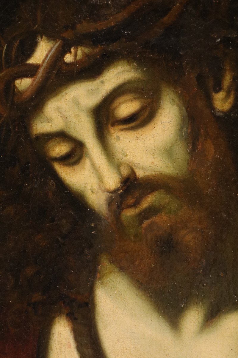Ecce Homo, Andrea Solario (Milan, vers 1470 – Milan, 1524) suiveur de-photo-7