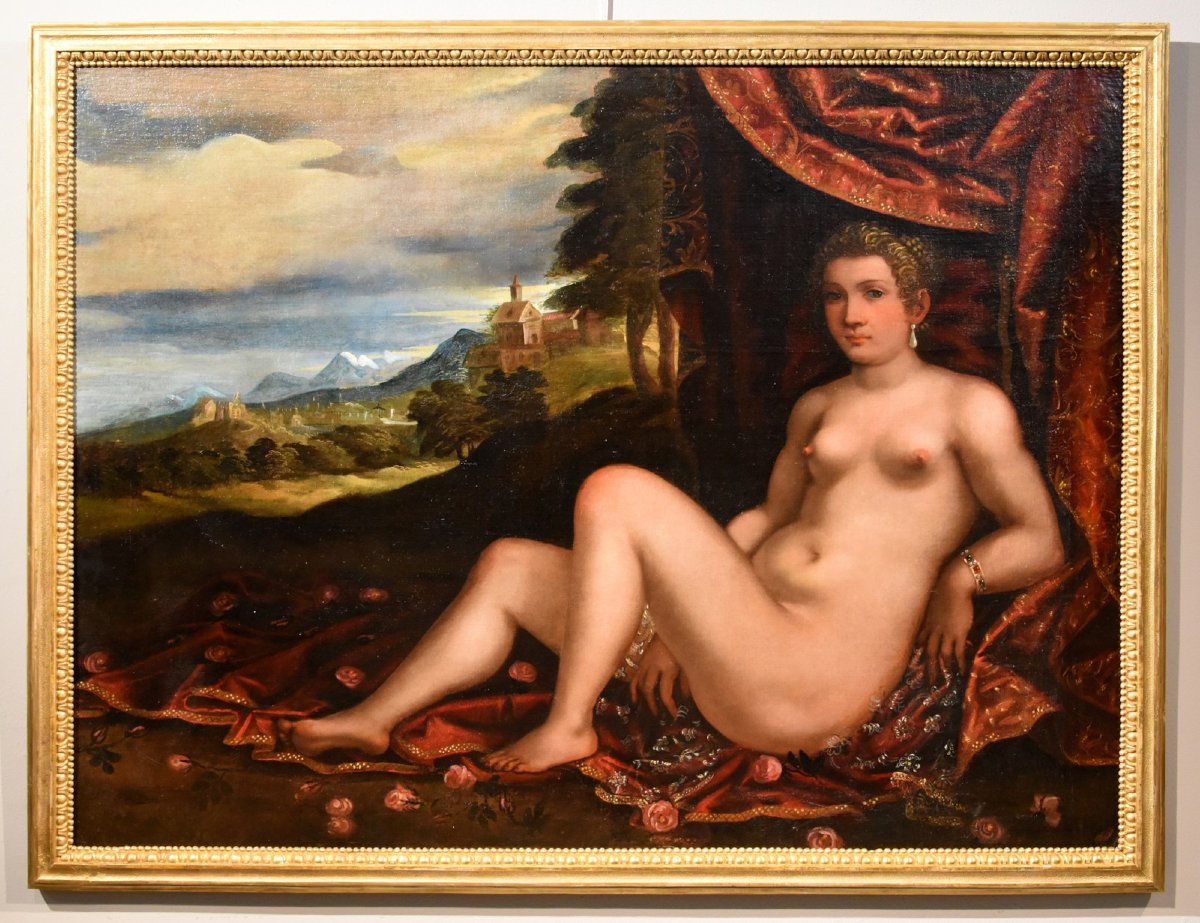 Venus Reclining In A Landscape, By Franck Pauwels, Known As Paolo The Flemish 