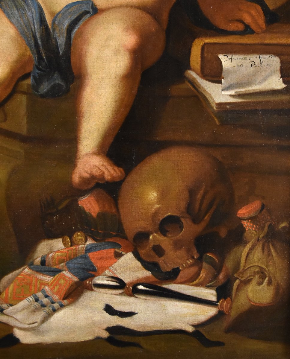Erasme Quellinus (anvers 1607-1672), Allégorie De La Vanité De La Vie Ou De La Jeunesse-photo-4