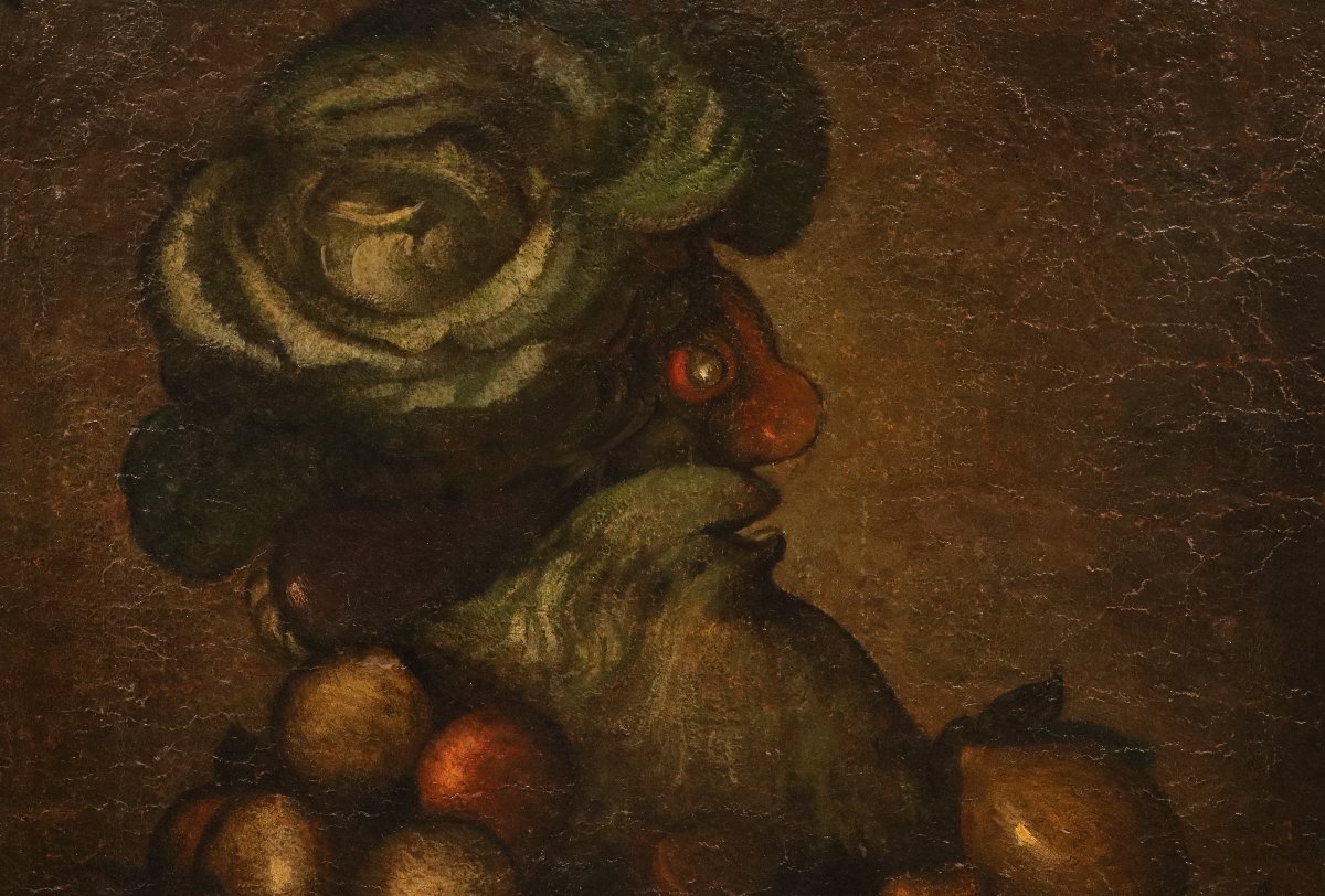 Giuseppe Arcimboldo (Milan 1527 – 1593) suiveur, Allégorie anthropomorphe de l'Hiver-photo-3