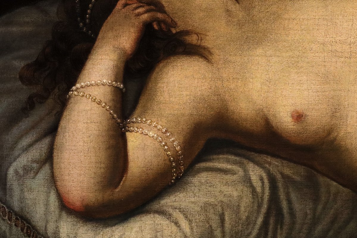 Sleeping Venus With Cupid, Alessandro Varotari, Known As "il Padovanino" (1588–1649) Workshop Of-photo-1