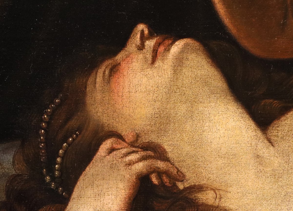 Sleeping Venus With Cupid, Alessandro Varotari, Known As "il Padovanino" (1588–1649) Workshop Of-photo-7