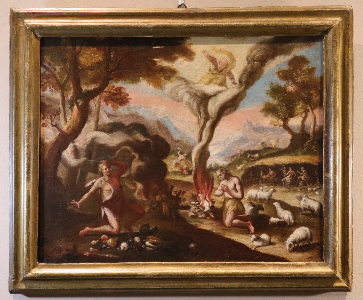 Maarten De Vos (antwerp, 1532–1603), Adam And Eve After The Fall / Cain And Abel-photo-2