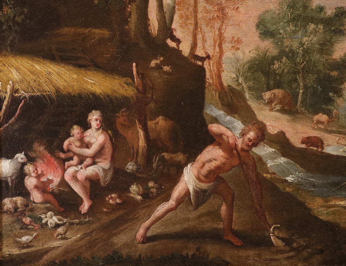 Maarten De Vos (antwerp, 1532–1603), Adam And Eve After The Fall / Cain And Abel-photo-4