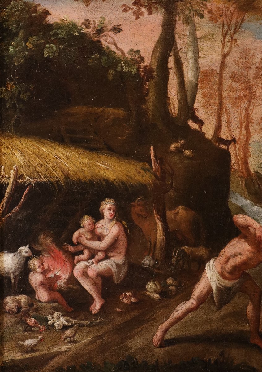 Maarten De Vos (antwerp, 1532–1603), Adam And Eve After The Fall / Cain And Abel-photo-1