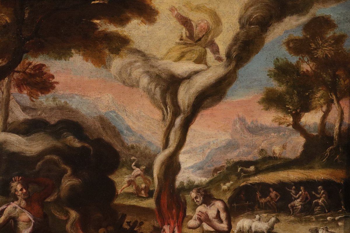 Maarten De Vos (antwerp, 1532–1603), Adam And Eve After The Fall / Cain And Abel-photo-5