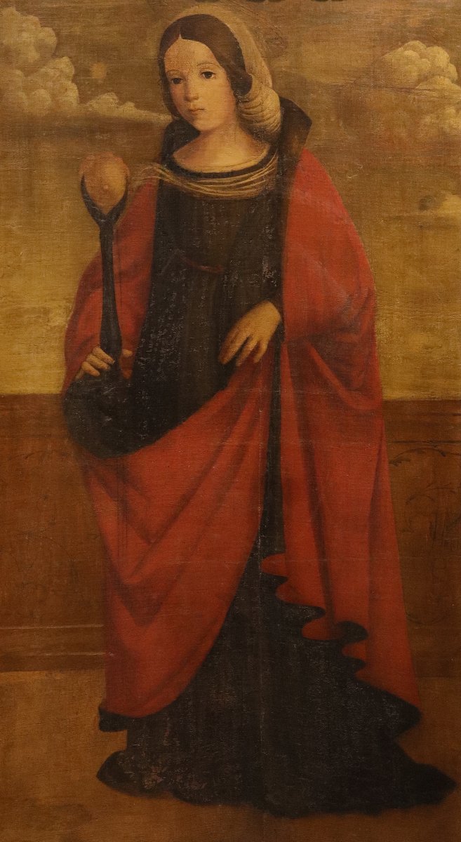 Saint Agatha, Francesco Di Girolamo Da Santacroce (venice, 1516–1584)-photo-2