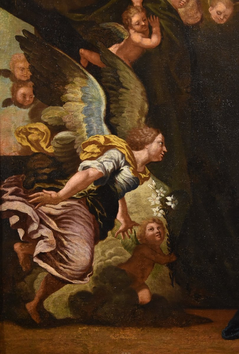 L'Annonciation, Girolamo Bonini, Dit Anconitano (Ancône 1600 - Bologne 1680 C.)  -photo-3