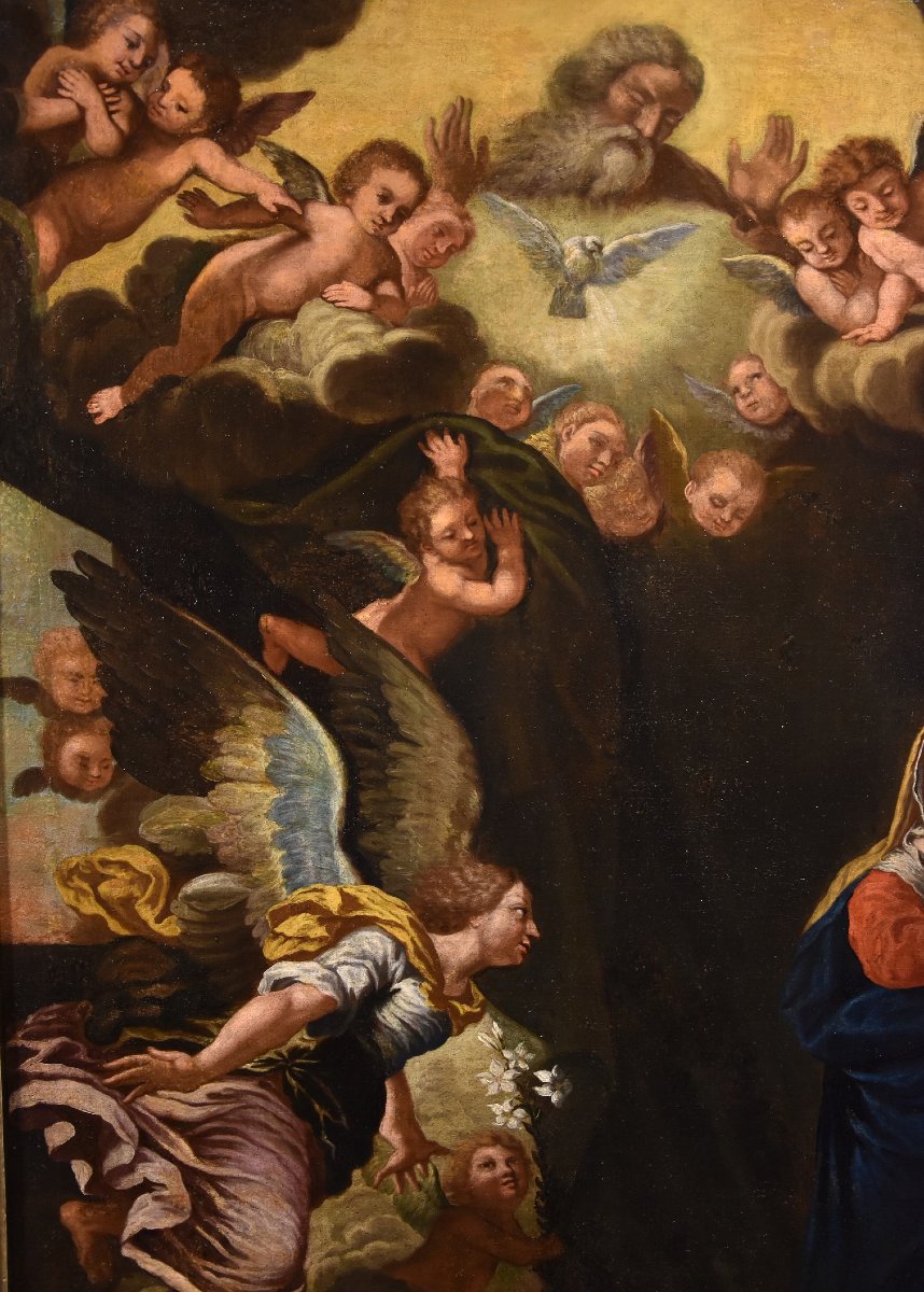 L'Annonciation, Girolamo Bonini, Dit Anconitano (Ancône 1600 - Bologne 1680 C.)  -photo-4