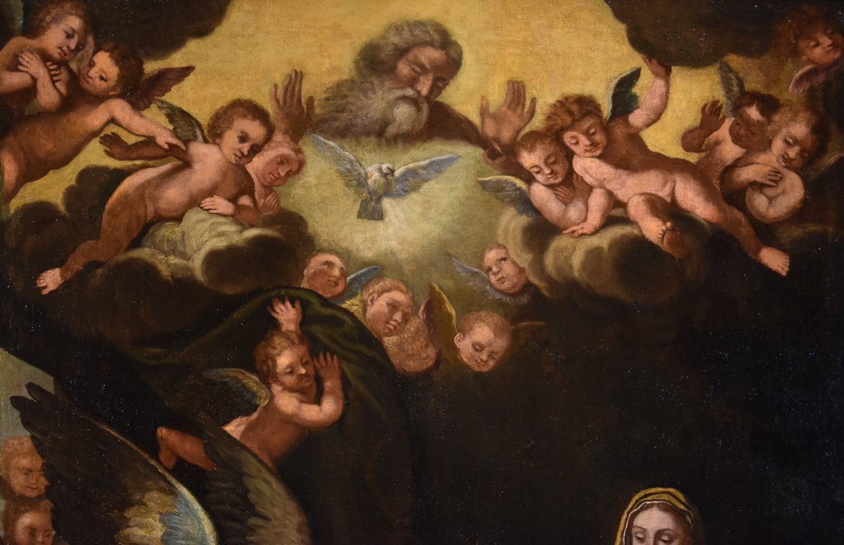 L'Annonciation, Girolamo Bonini, Dit Anconitano (Ancône 1600 - Bologne 1680 C.)  -photo-5