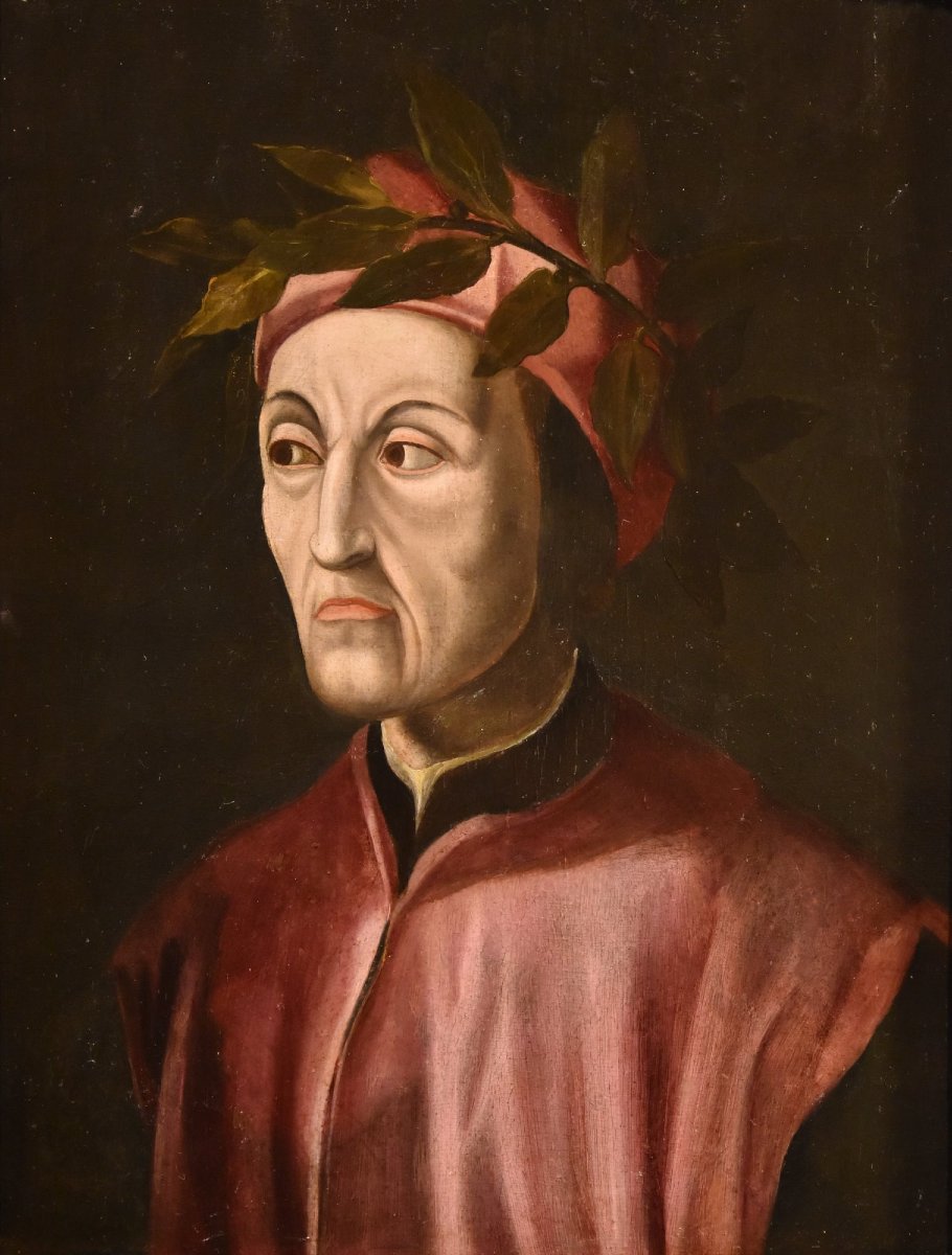 Portrait Of Dante Alighieri, Workshop Of Cristofano Di Papi Dell'altissimo (florence 1525–1605)