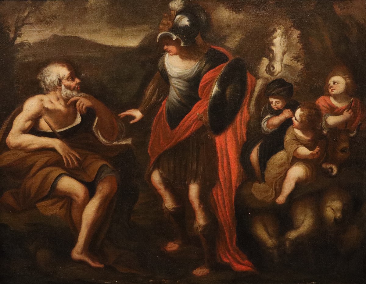  Erminia parmi les bergers , Stefano Magnasco (Gênes, 1635 – 1673) Atelier-photo-2