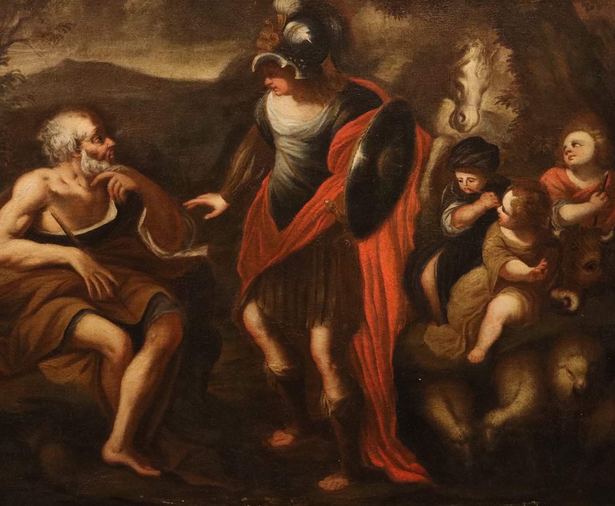  Erminia parmi les bergers , Stefano Magnasco (Gênes, 1635 – 1673) Atelier-photo-7